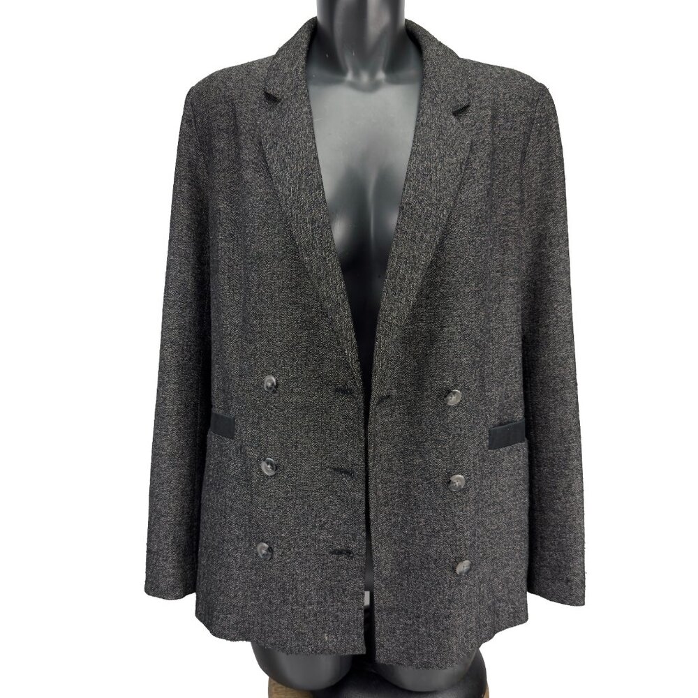 BDG Herringbone Double-Breasted‎ Blazer Jacket Gray Black Women’s M
